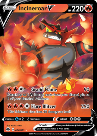Incineroar V 8/73 Sword & Shield Champion's Path