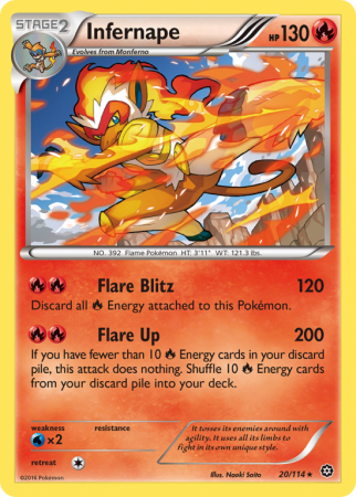 Infernape 20/114 XY Steam Siege