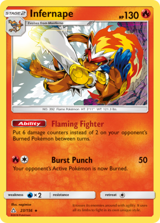 Infernape 23/156 Sun & Moon Ultra Prism