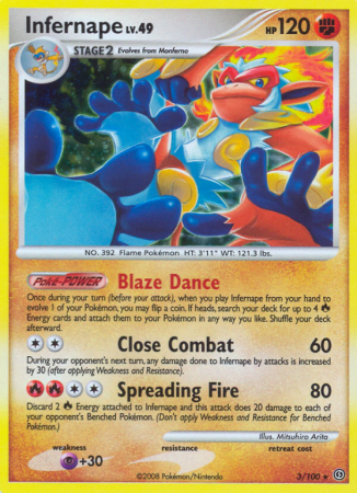 Infernape 3/100 Diamond & Pearl Stormfront