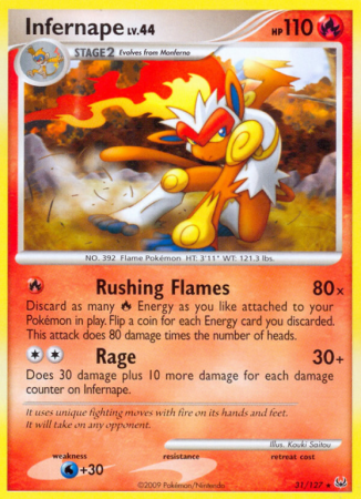 Infernape 31/127 Platinum Platinum