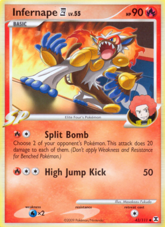 Infernape E4 43/111 Platinum Rising Rivals