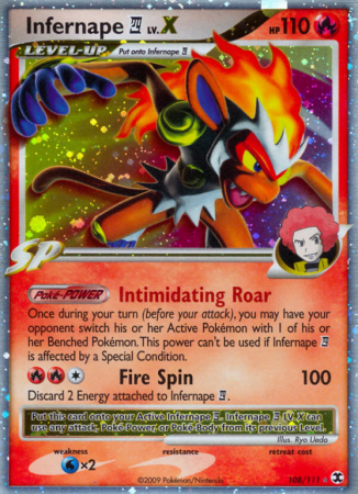Infernape E4 LV.X 108/111 Platinum Rising Rivals