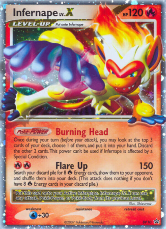 Infernape LV.X DP10/56 Diamond & Pearl DP Black Star Promos