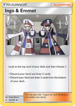 Ingo & Emmet 144/181 Sun & Moon Team Up