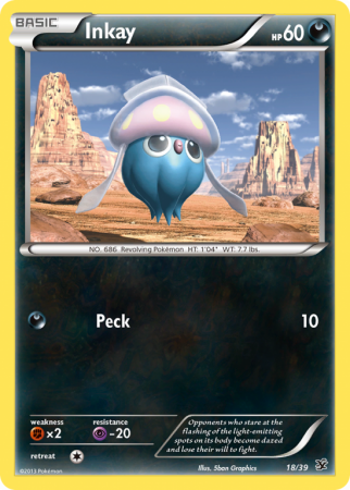 Inkay 18/39 XY Kalos Starter Set