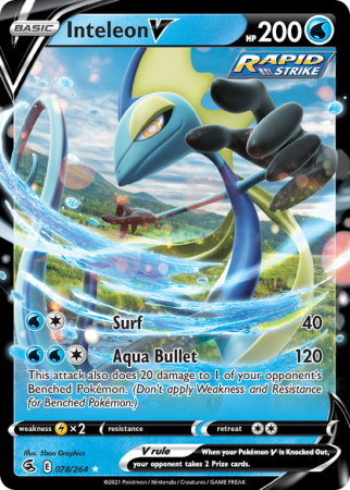 Inteleon V 78/264 Sword & Shield Fusion Strike