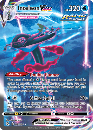 Inteleon VMAX 266/264 Sword & Shield Fusion Strike