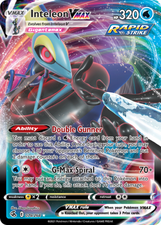 Inteleon VMAX 79/264 Sword & Shield Fusion Strike