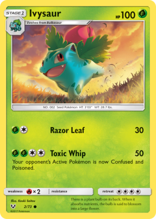 Ivysaur 2/73 Sun & Moon Shining Legends