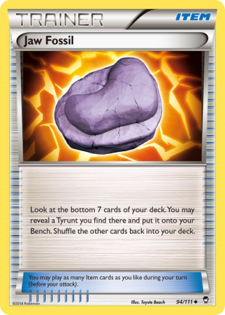 Jaw Fossil 94/111 XY Furious Fists