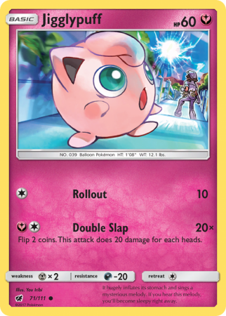 Jigglypuff 71/111 Sun & Moon Crimson Invasion