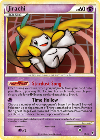 Jirachi 11/106 HeartGold & SoulSilver Call of Legends