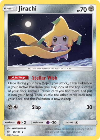 Jirachi 99/181 Sun & Moon Team Up
