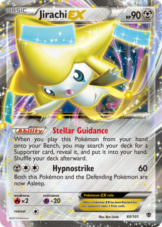 Jirachi-EX 60/101 Black & White Plasma Blast