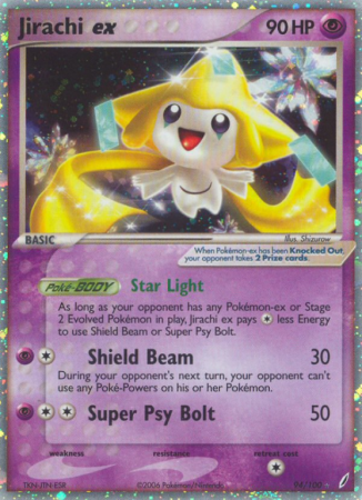 Jirachi ex 94/100 EX Crystal Guardians