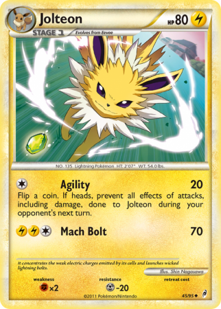 Jolteon 45/106 HeartGold & SoulSilver Call of Legends