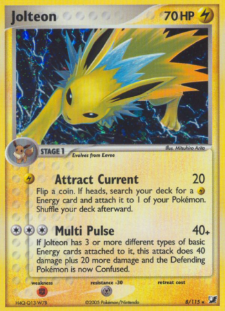 Jolteon 8/115 EX Unseen Forces