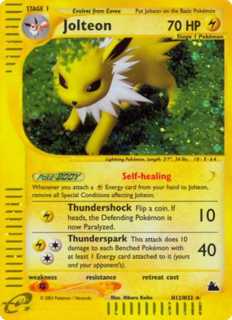 Jolteon H12/182 E-Card Skyridge