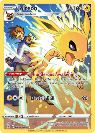 Jolteon TG04/30 Sword & Shield Brilliant Stars Trainer Gallery
