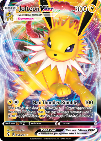 Jolteon VMAX 51/203 Sword & Shield Evolving Skies