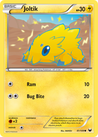 Joltik 41/108 Black & White Dark Explorers