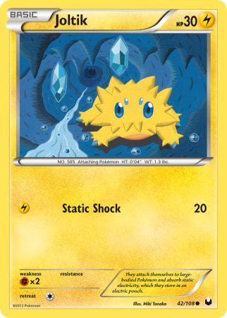 Joltik 42/108 Black & White Dark Explorers