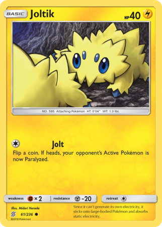 Joltik 61/236 Sun & Moon Unified Minds