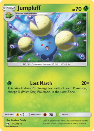Jumpluff 14/214 Sun & Moon Lost Thunder