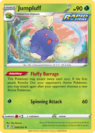 Jumpluff 4/203 Sword & Shield Evolving Skies