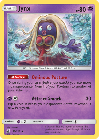 Jynx 76/236 Sun & Moon Unified Minds