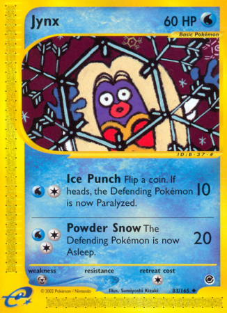 Jynx 83/165 E-Card Expedition Base Set