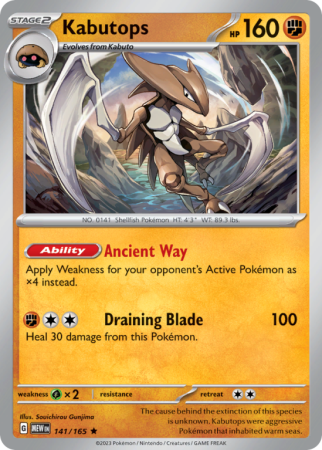 Kabutops 141/165