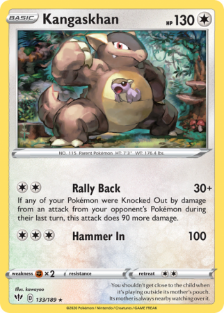 Kangaskhan 133/189 Sword & Shield Darkness Ablaze