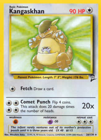Kangaskhan 26/130 Base Base Set 2