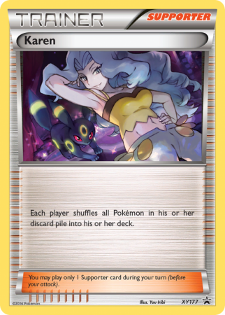 Karen XY177/183 XY XY Black Star Promos