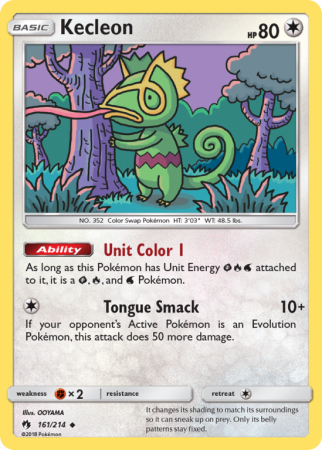 Kecleon 161/214 Sun & Moon Lost Thunder