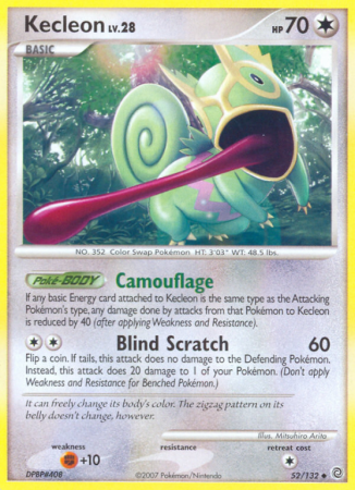 Kecleon 52/132 Diamond & Pearl Secret Wonders