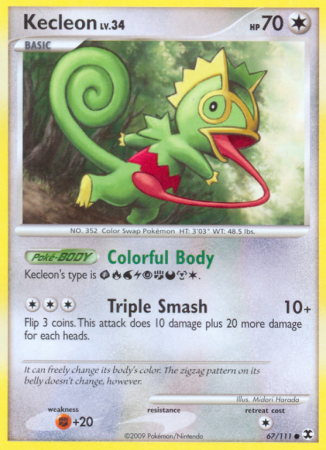 Kecleon 67/111 Platinum Rising Rivals