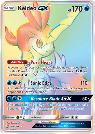 Keldeo-GX 240/236 Sun & Moon Unified Minds