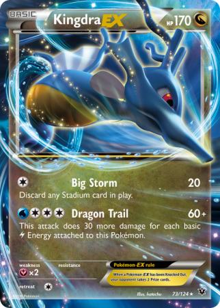 Kingdra-EX 73/124 XY Fates Collide
