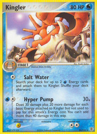 Kingler 26/112 EX FireRed & LeafGreen