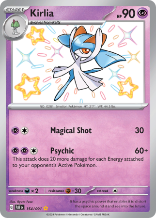 Kirlia 154/91 Scarlet & Violet Paldean Fates