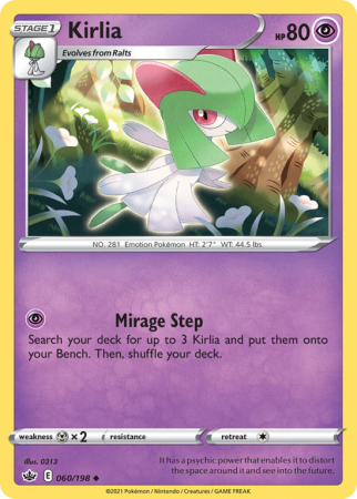 Kirlia 60/198 Sword & Shield Chilling Reign
