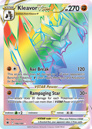Kleavor VSTAR 196/189 Sword & Shield Astral Radiance