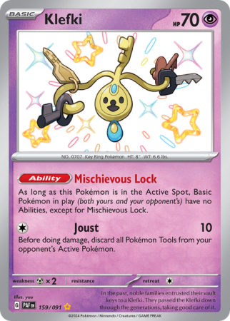 Klefki 159/91 Scarlet & Violet Paldean Fates