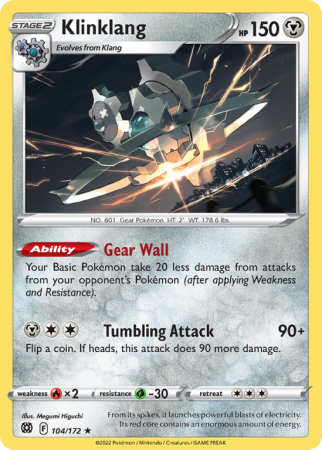 Klinklang 104/172 Sword & Shield Brilliant Stars