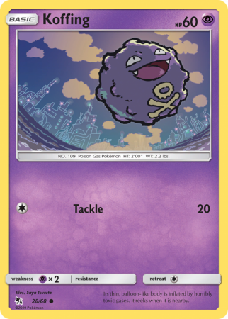 Koffing 28/68 Sun & Moon Hidden Fates
