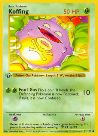 Koffing 51/102 Base Base Set