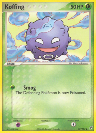 Koffing 62/107 EX Deoxys